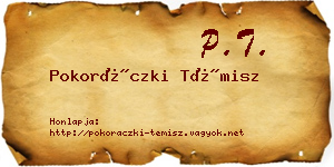 Pokoráczki Témisz névjegykártya